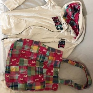 Disneyland sweater child’s Lg & matching bag